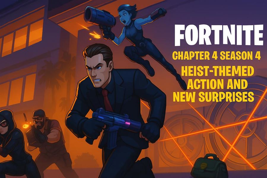 Fortnite chapter 4 season 4 - heist-themed action and new surprises